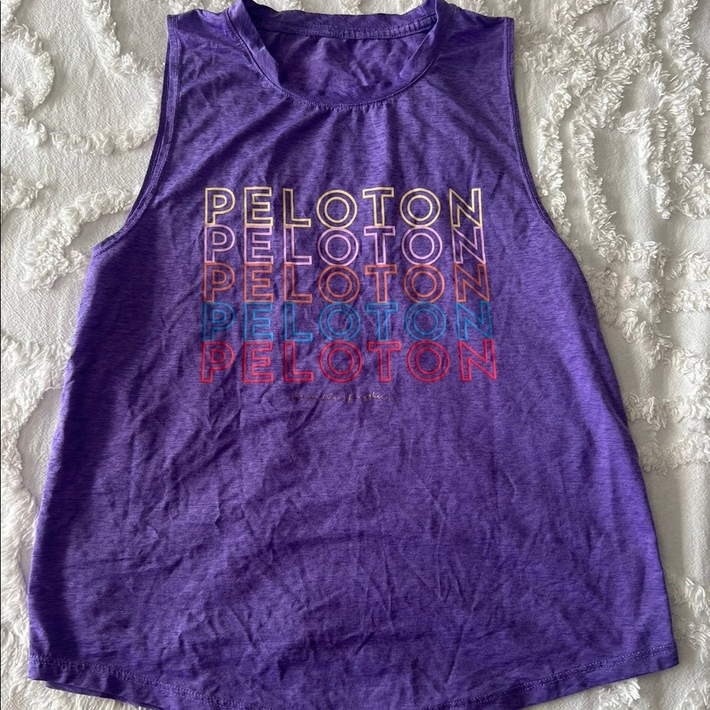 Peloton/spiritual gangster purple tank. Size small